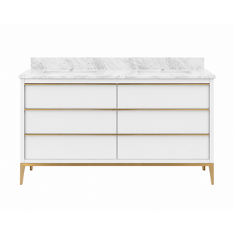 Vanité sur pied 60'' Collection Adélia Or