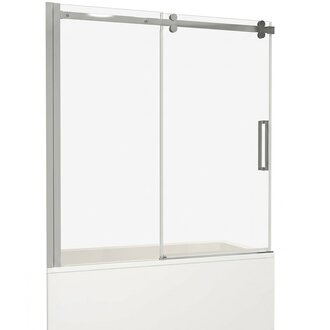 Écran de Bathtub avec porte coulissante Chrome 60''x59'' 8mm CD-78090