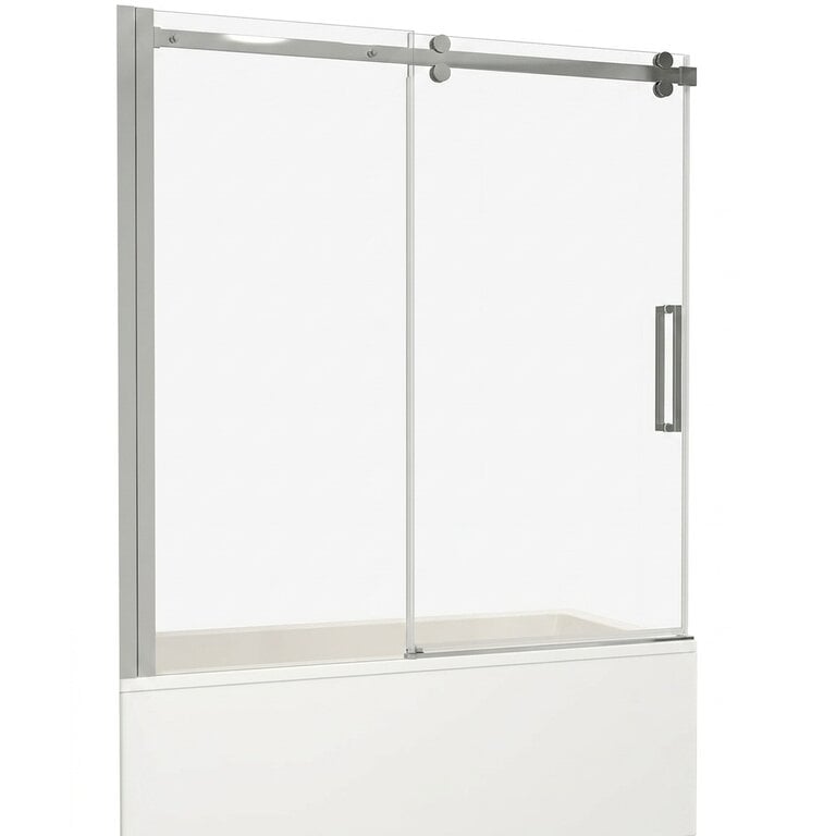 Écran de Bathtub avec porte coulissante Chrome 60''x59'' 8mm CD-78090