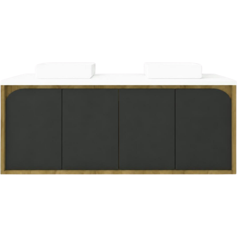 Vanity Wall-Mounted Luho Collection Melrose (Bois)