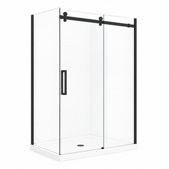 Black reversible shower set Karuso series