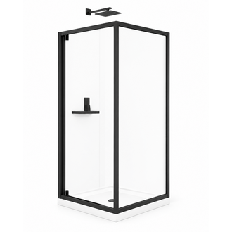 Shower set Nuvo Series Matte Black 38x38