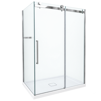 Luhö Ensemble de douche réversible chrome série Quartz Luho