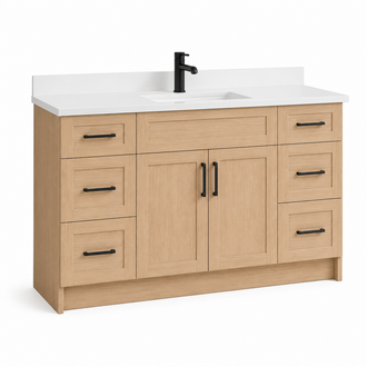 Vanity sur pied Collection Livia Oak