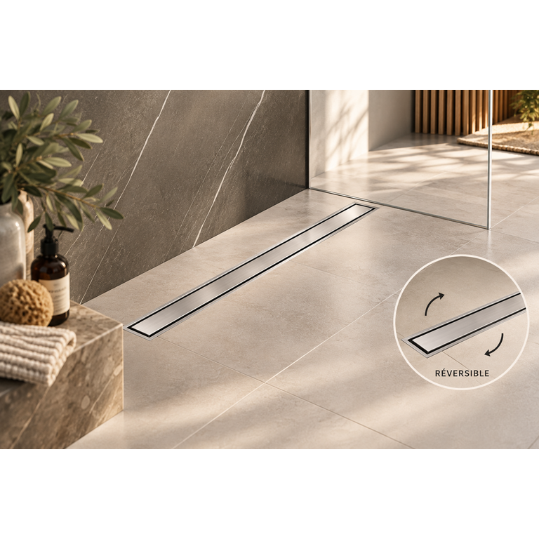 Drain Linéaire en acier inoxydable fini Stainless