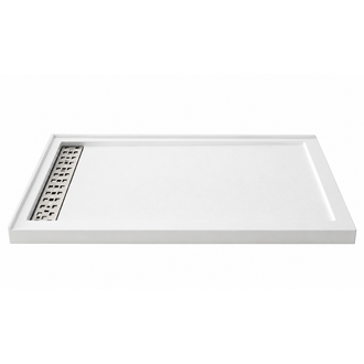 Base de douche 36x60 drain linéaire droit Installation droite CD-78088R