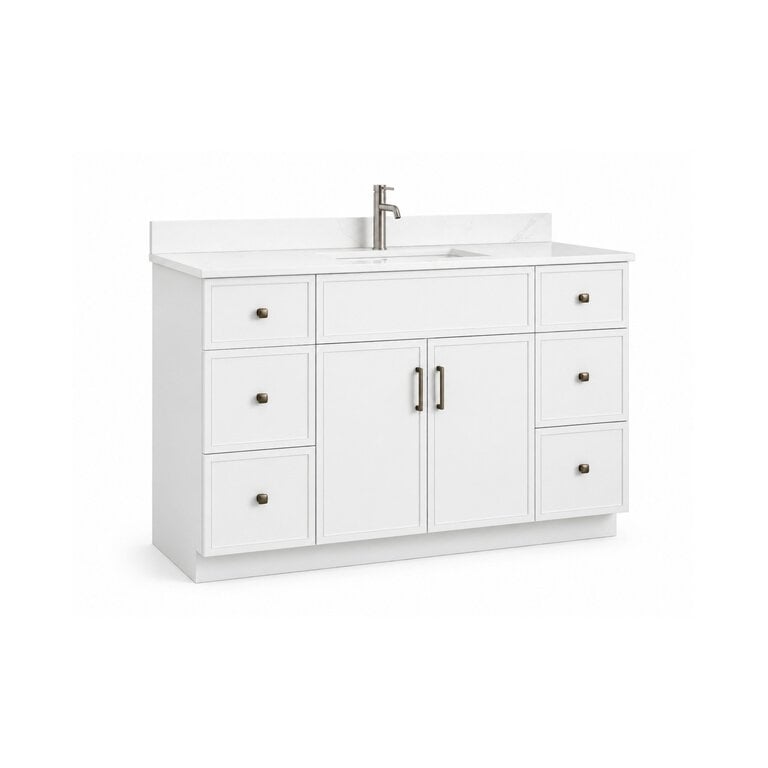 Vanité sur pied Collection Merida Blanche