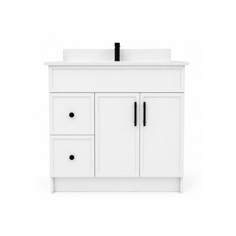 Vanité sur pied Collection Merida Blanche