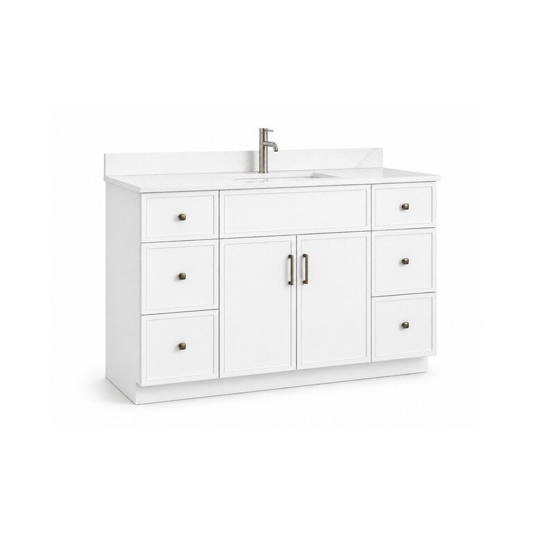 Vanité sur pied Collection Merida Blanche