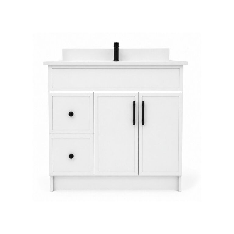 Vanité sur pied Collection Merida Blanche