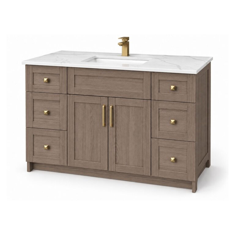 Vanity sur pied Collection Livia Dark Oak