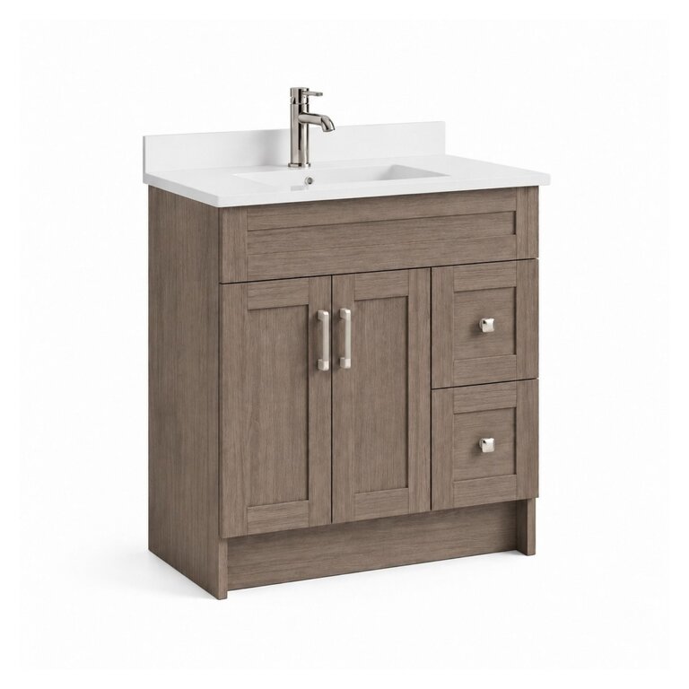 Vanité sur pied Collection Livia Dark Oak