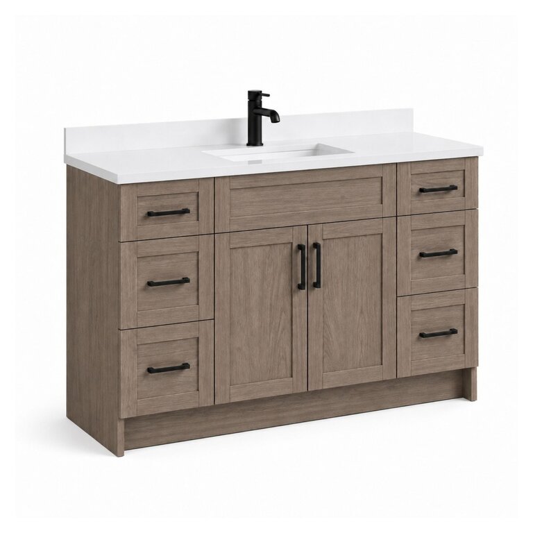 Vanity sur pied Collection Livia Dark Oak