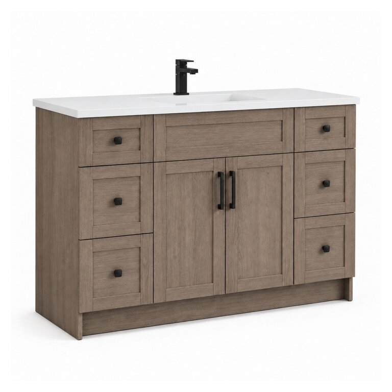 Vanity sur pied Collection Livia Dark Oak