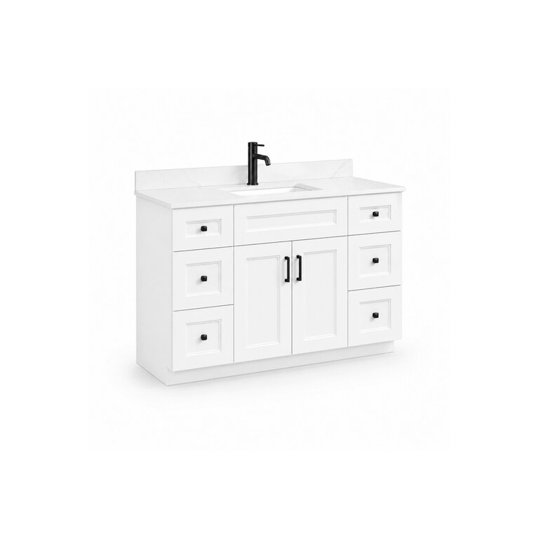 Vanity sur pied Collection Rosy Blanche