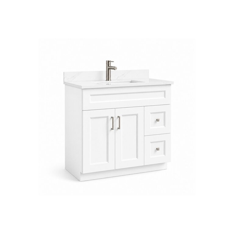Vanity sur pied Collection Rosy Blanche