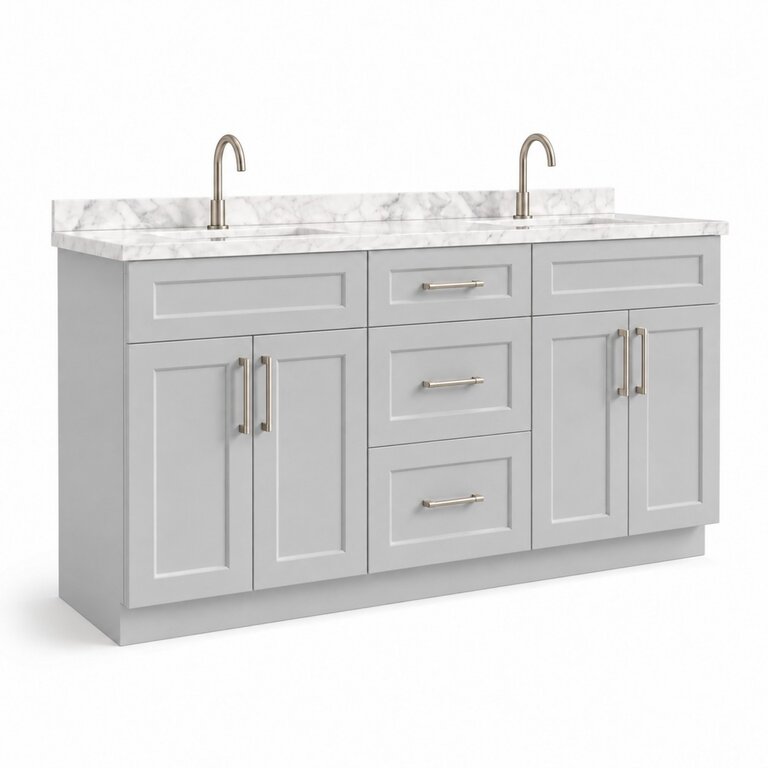 Vanity sur pied Collection Rosy Grise