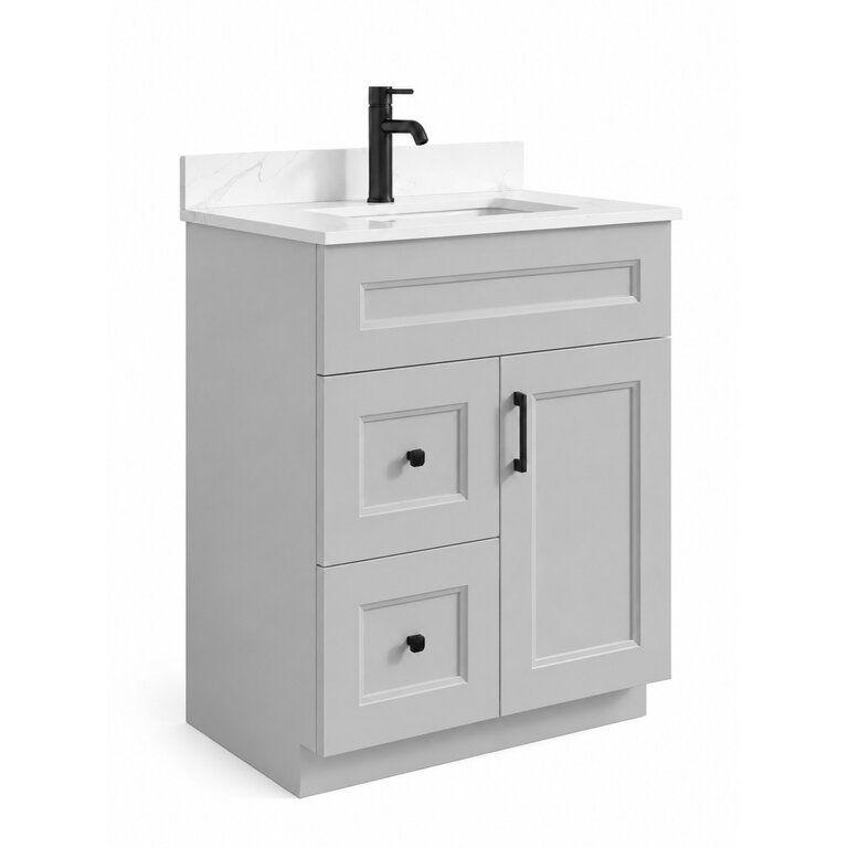 Vanity sur pied Collection Rosy Grise