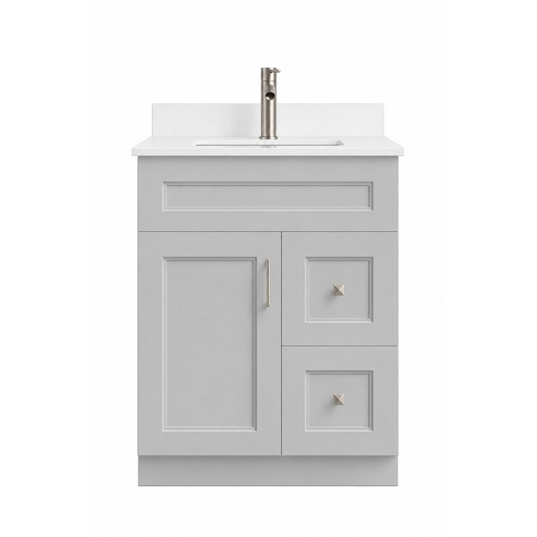 Vanity sur pied Collection Rosy Grise