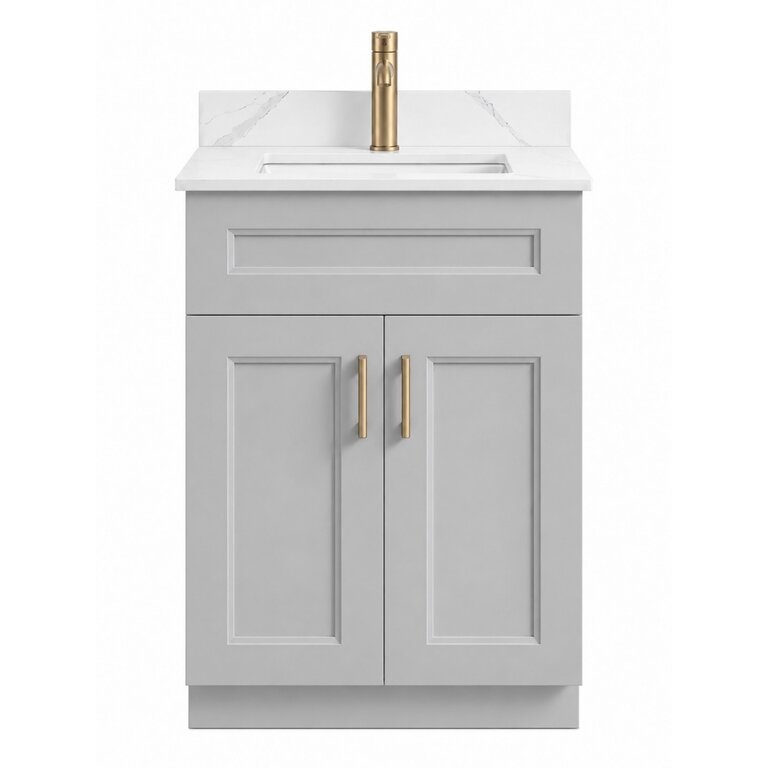 Vanity sur pied Collection Rosy Grise
