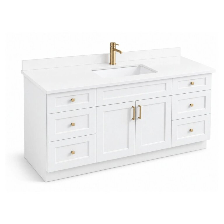 Vanity sur pied Collection Rosy Blanche