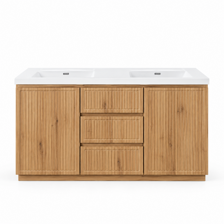 Aria Natural Oak Freestanding Vanity