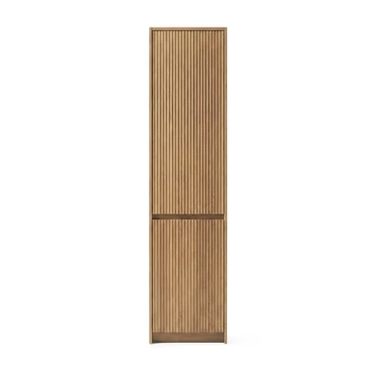 Aria Collection Natural Oak Floor-Standing Linen Cabinet