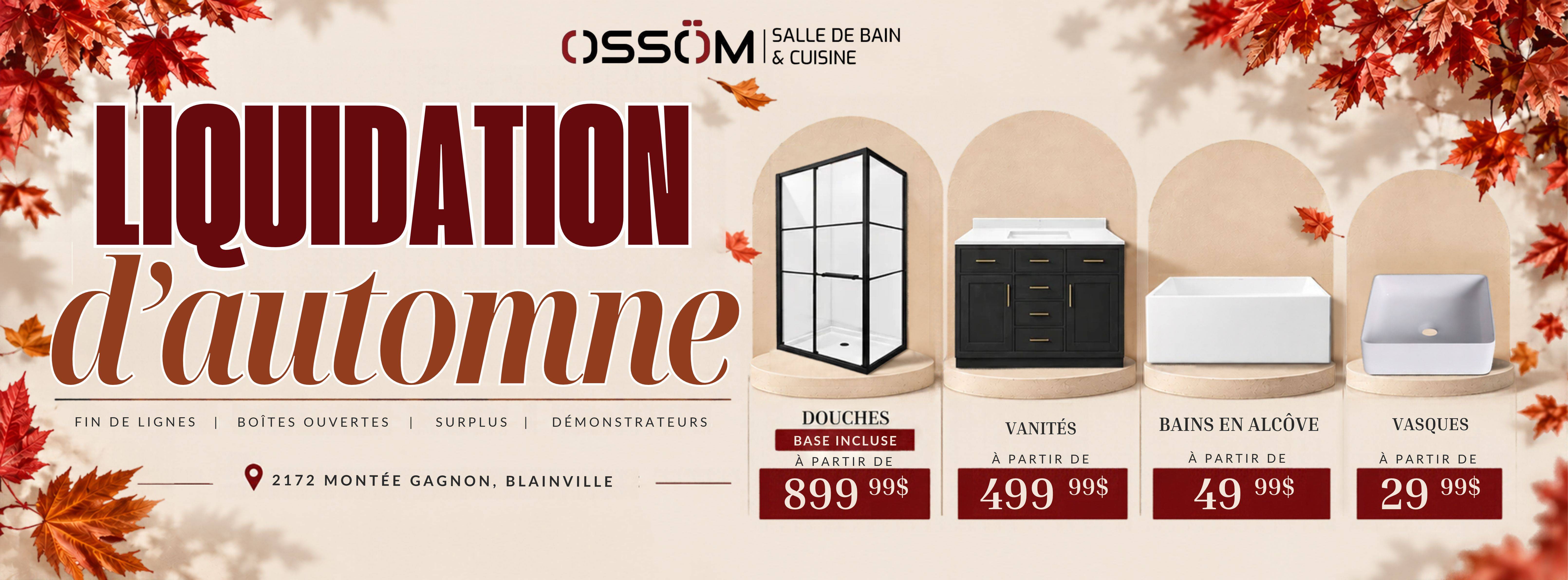 Liquidation d'automne OSSÖM