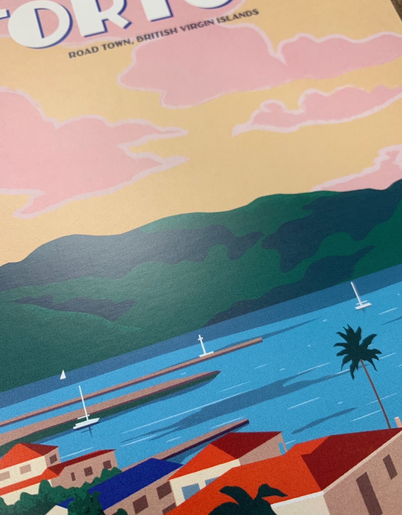 BVI Retro travel poster - Tortola - Giclee print 12" x 16"