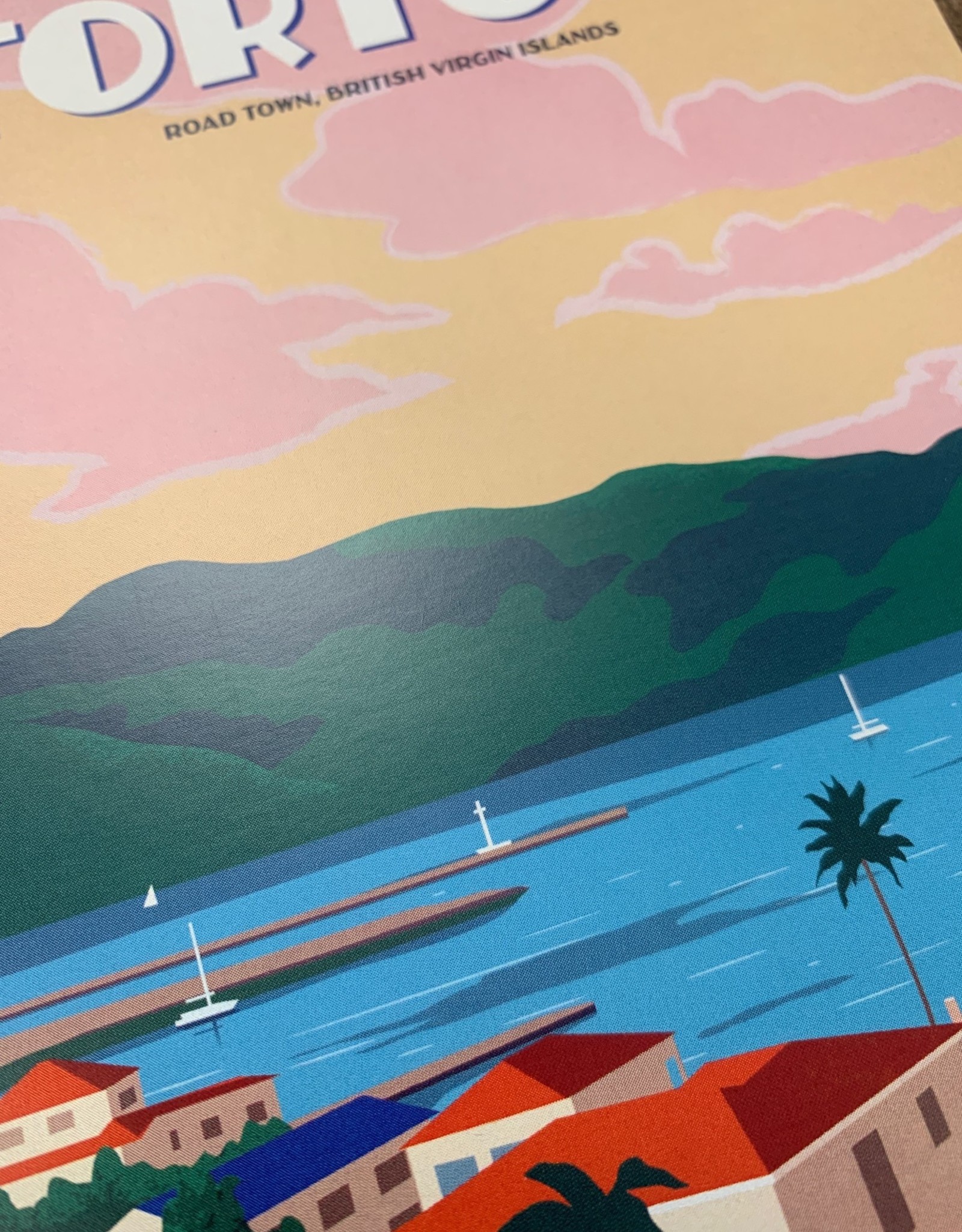 Tortola - BVI Retro travel poster - Giclee print 12" x 16"