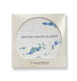 Trivet  - BVI Islands Map - Round