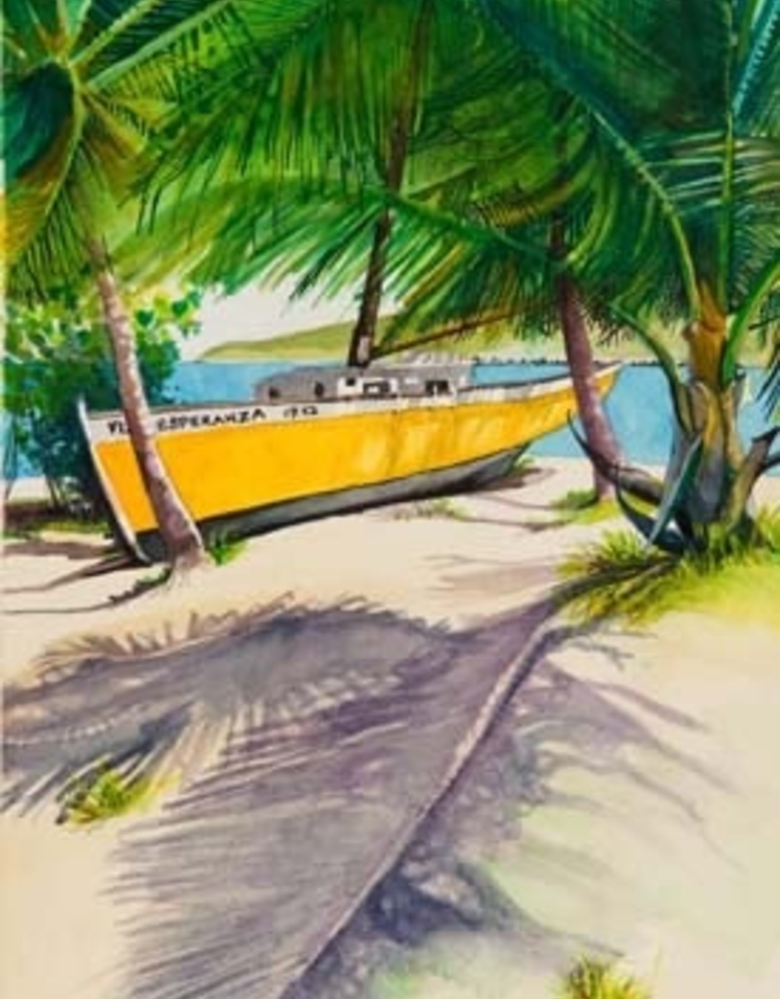 Aileen Malcolm "Esperanza - Trellis Bay" Limited Edition Giclee Print by BVI Artist Aileen Malcolm