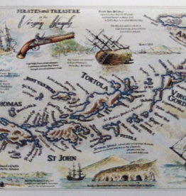 Art Print - VI "Pirates & Treasure Map" 16"x12"