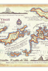 "Antique BVI Map" Matted Print 11x14"