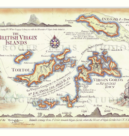 "Antique BVI Map" Matted Print 11x14"
