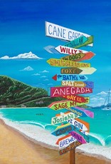 Matt Clark "Paradise - Cane Garden Bay"  Limited Edition  Giclee Print by BVI Artist Matt Clark