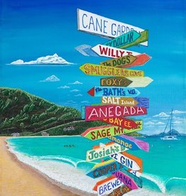 Matt Clark "Paradise - Cane Garden Bay"  Limited Edition  Giclee Print by BVI Artist Matt Clark