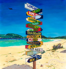 Matt Clark "Blue Skies - Long Bay East End" Limited Edition Giclee Print by BVI Artist  Matt Clark