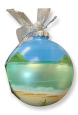 All At Sea Trading Co Ornament K - Hand Painted - Tropical Snowman