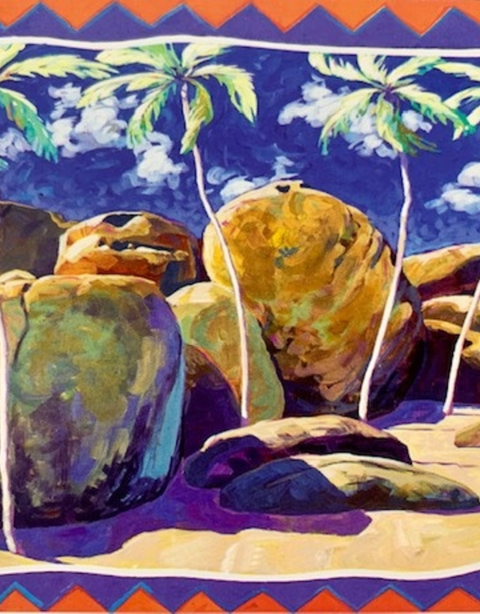 Karl Merklein Card - BVI Art Karl Merklein - The Baths