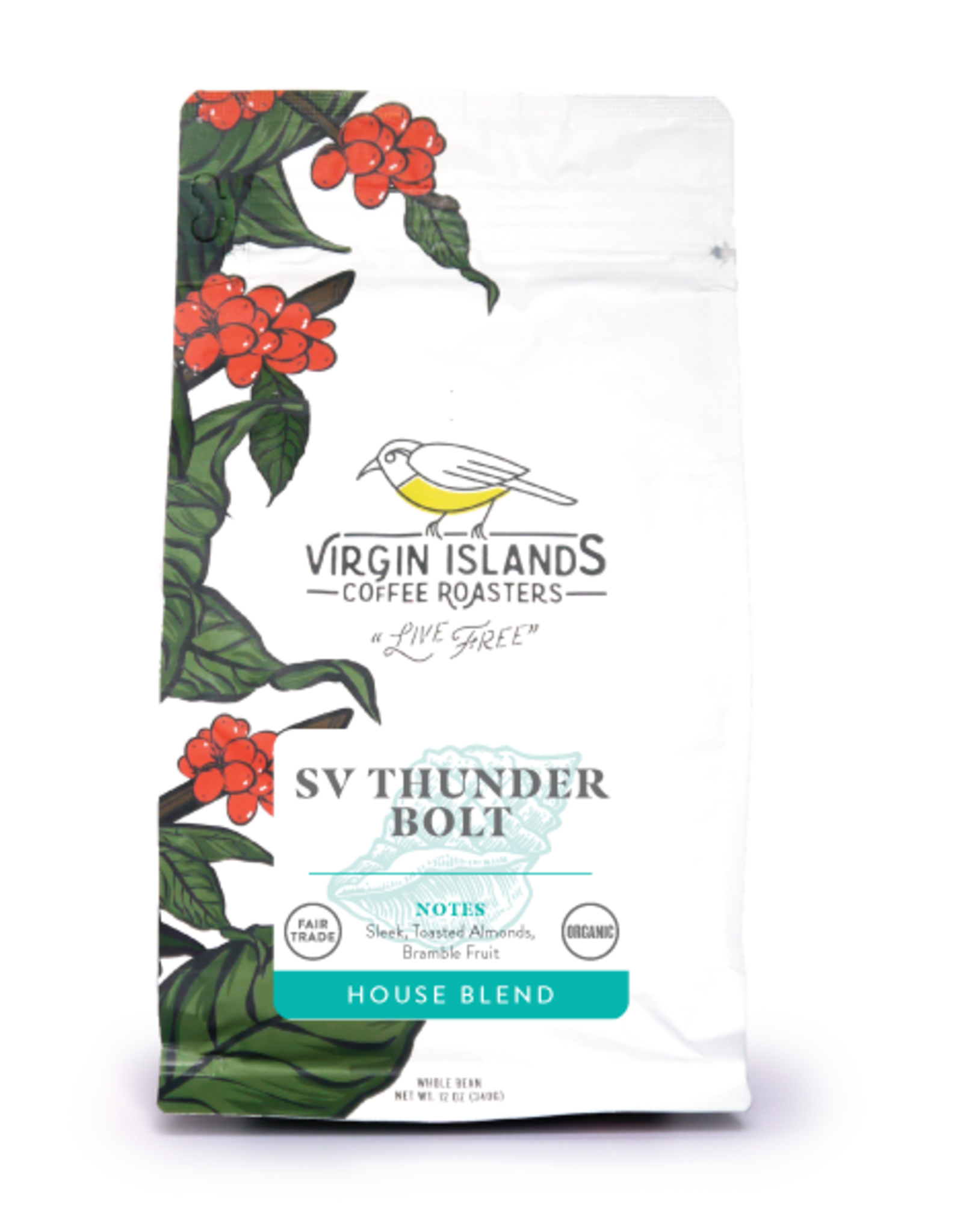 Virgin Islands Coffee Roasters VI Coffee Roasters - SV Thunderbolt 12oz BEAN