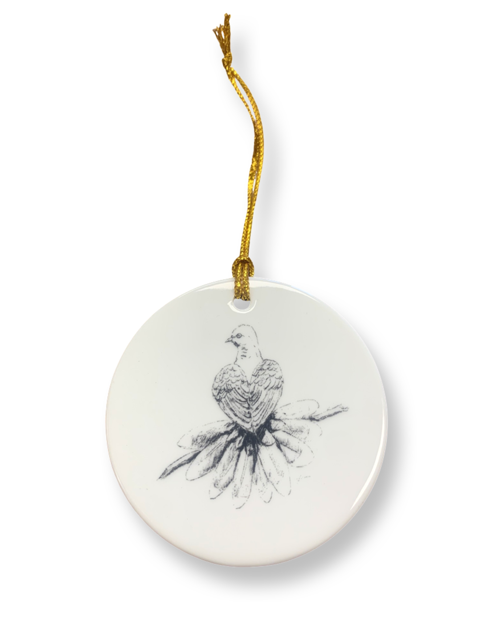 Turtle Dove by Walden Benjamin - Ceramic Ornament