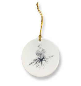 Turtle Dove by Walden Benjamin - Ceramic Ornament