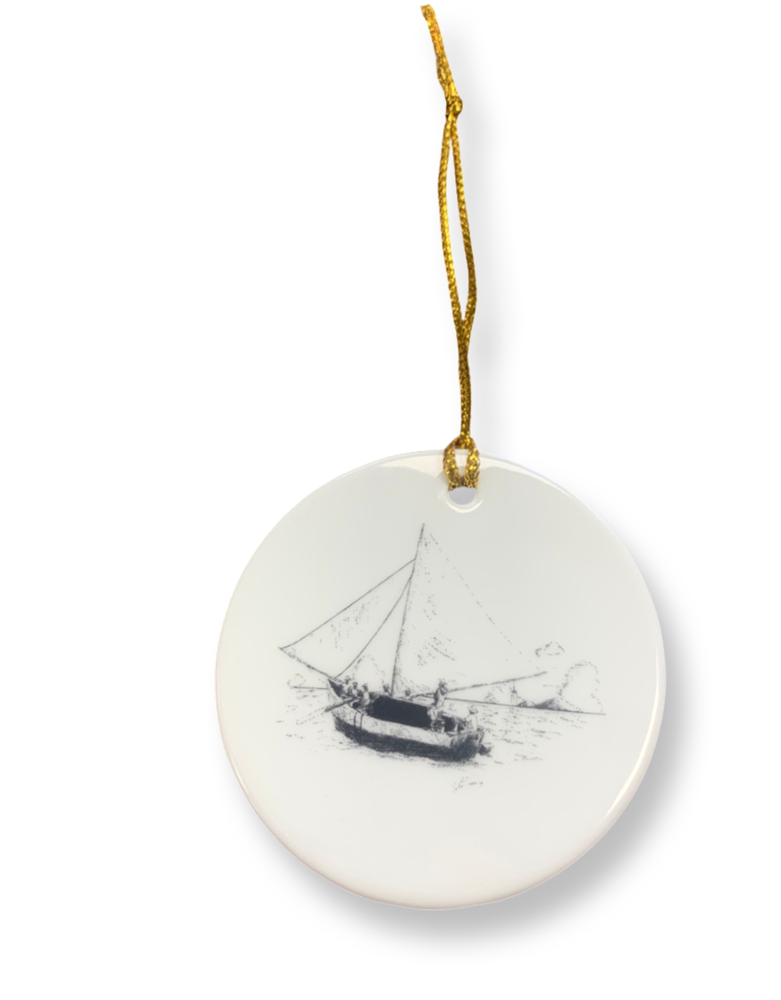 Ornament - "Tortola Sloop" BVI Artist Walden Benjamin