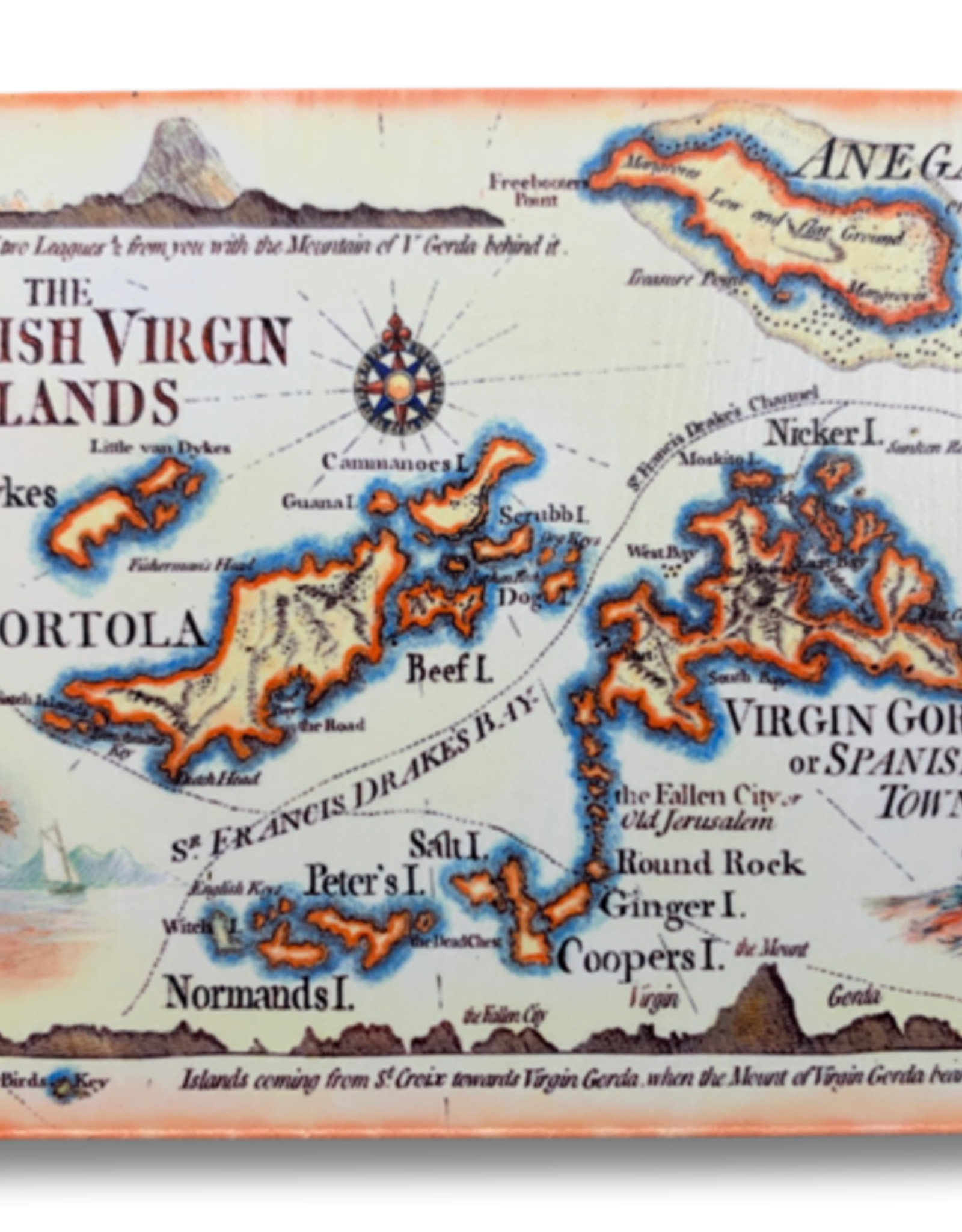 Magnet - Map -British Virgin Islands