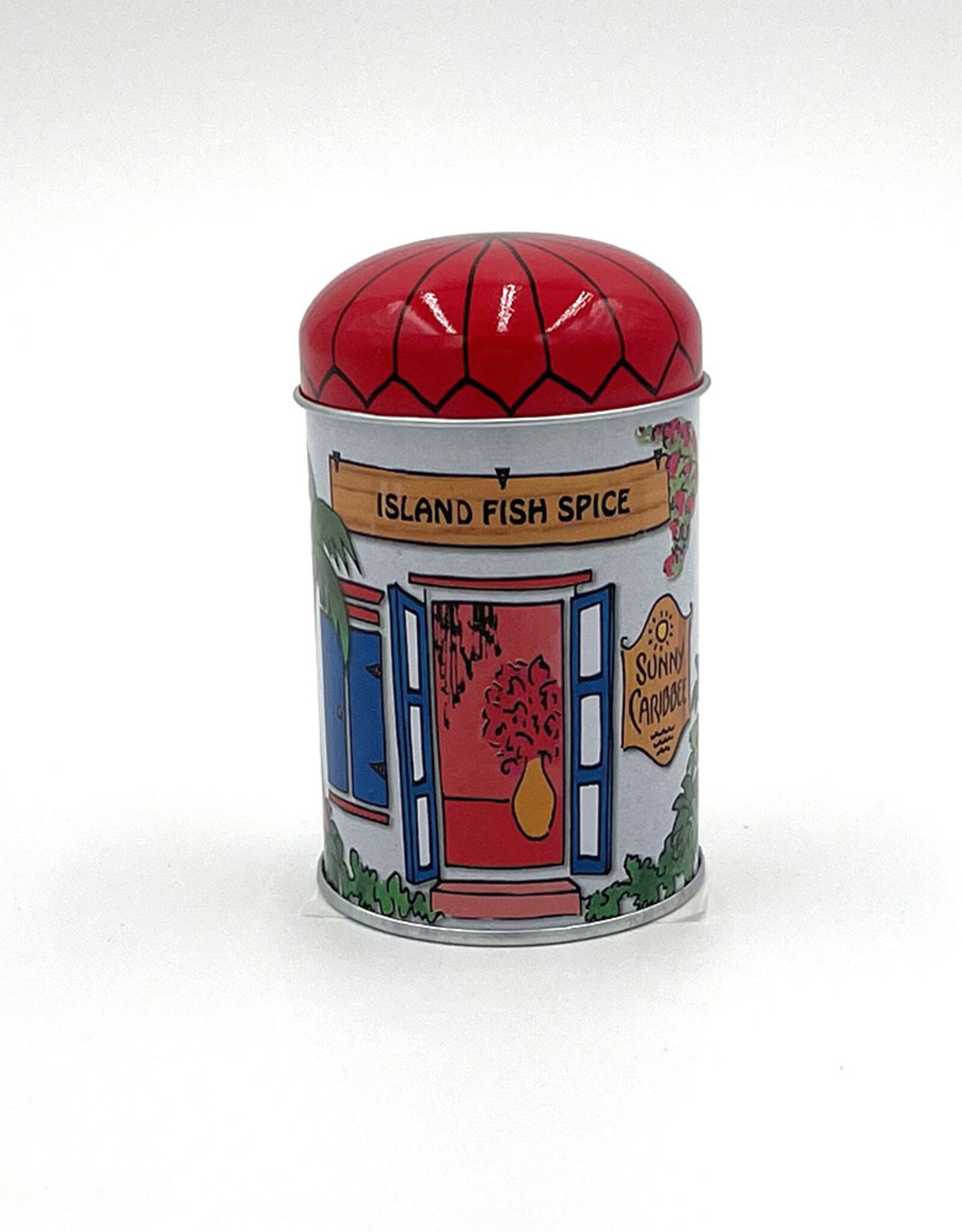 Sunny Caribbee Sunny Caribbee Island Fish Spice Shaker Tin
