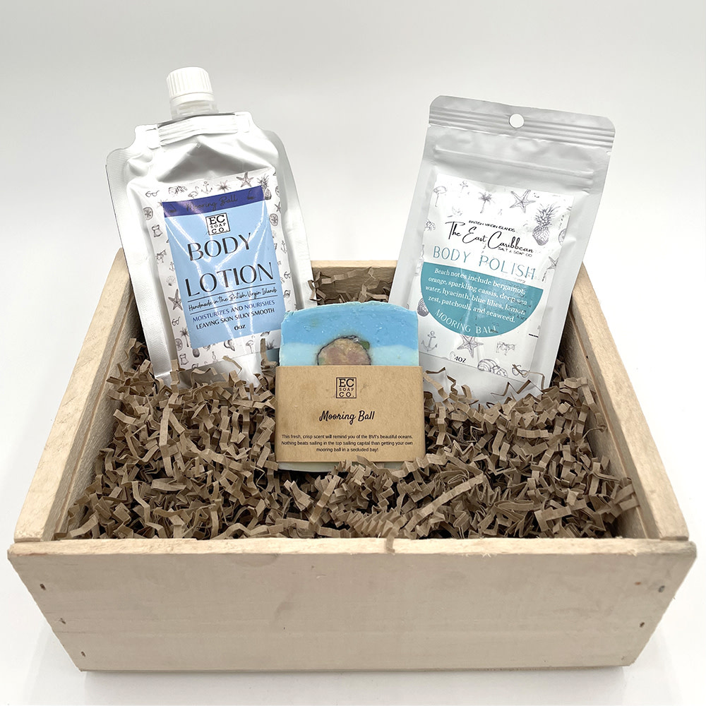 Mooring Ball Bath & Body Gift Box BVI Made Nutmeg and Co.