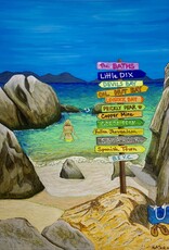 Matt Clark "The Baths, Virgin Gorda"  Limited Edition Giclee Print by BVI Artist  Matt Clark