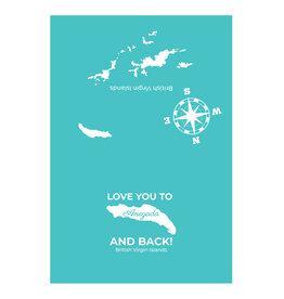 Nutmeg & Co. Love You to Anegada and Back Tea Towel