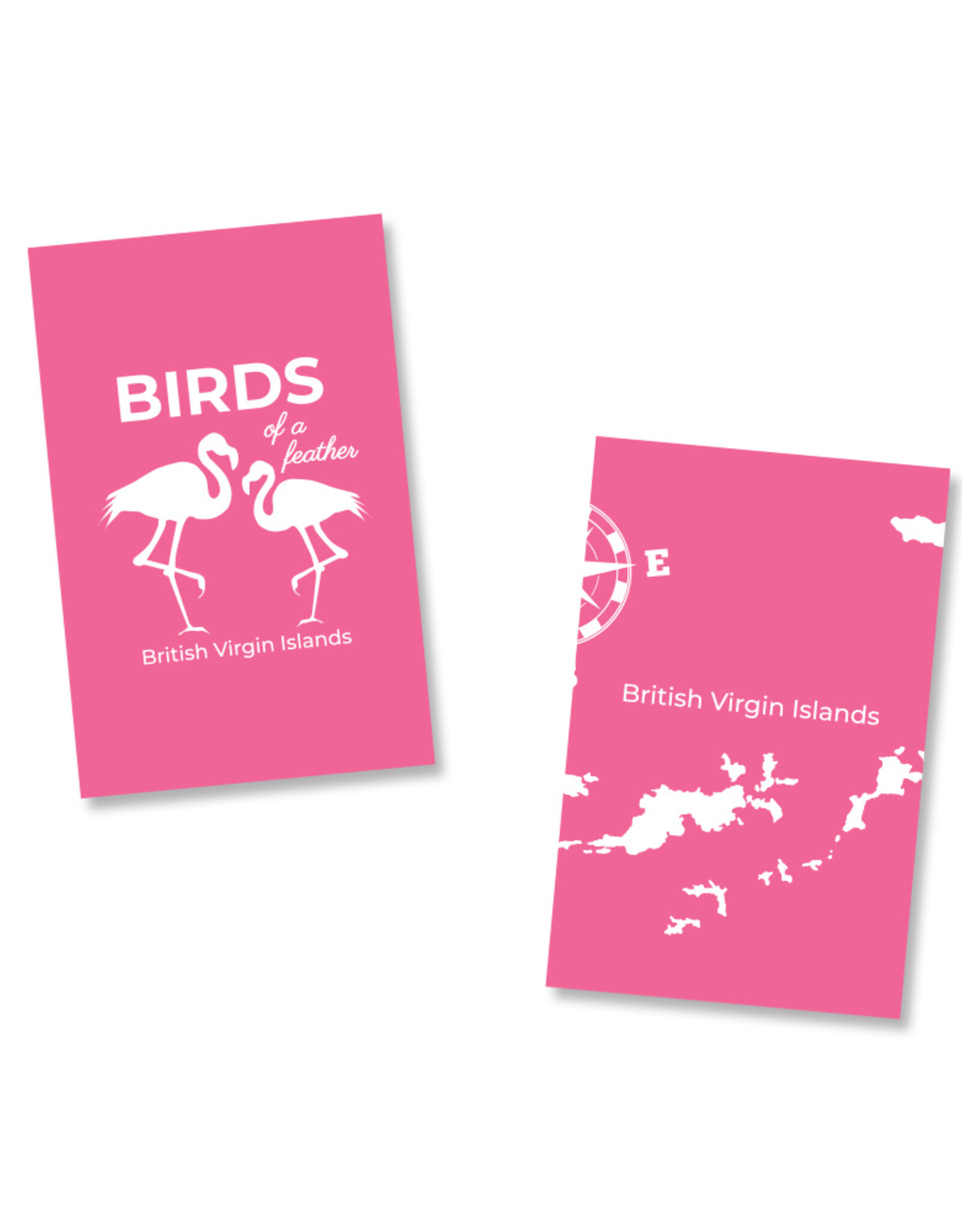 Nutmeg & Co. Flamingos Birds Of A Feather Tea Towel